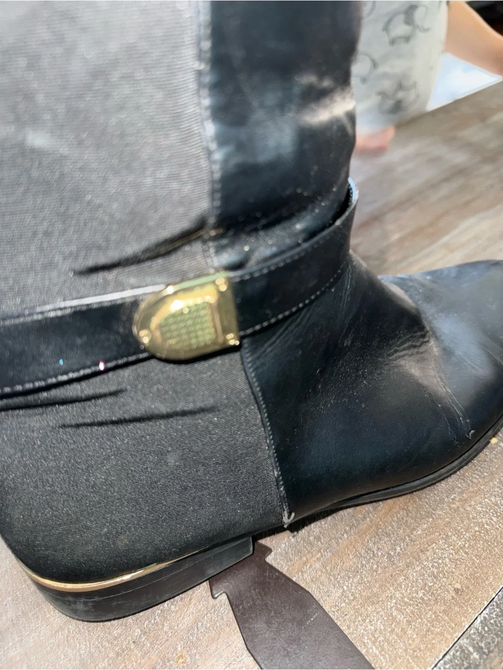 Lane Bryant Black Over-the-Knee Riding Boots